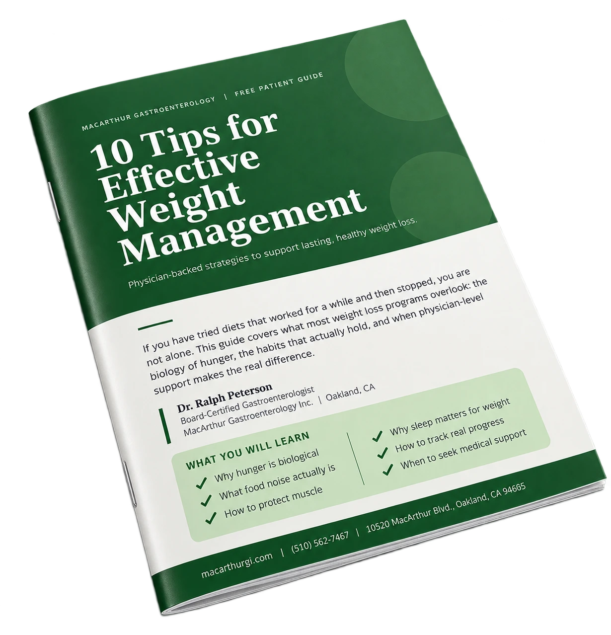 Free 10 Tip Weight Management Guide